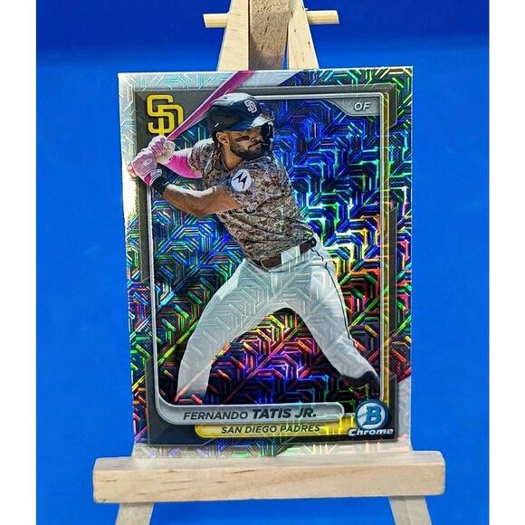 2024 Bowman Chrome - Fernando Tatís Jr. #92 Mojo Refractor - Picture 3 of 4